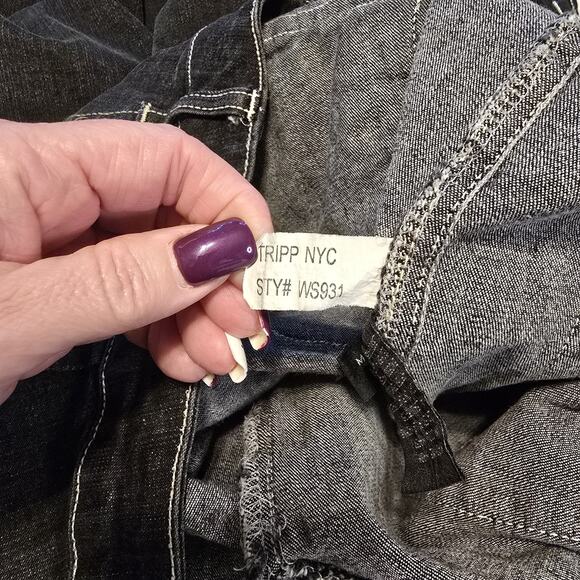Tripp NYC VTG Jeans Womems Faded Black Size 11 Goth Punk Cybergoth Grunge Y2K - Picture 6 of 13